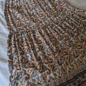 Boho Print Maxi Skirt